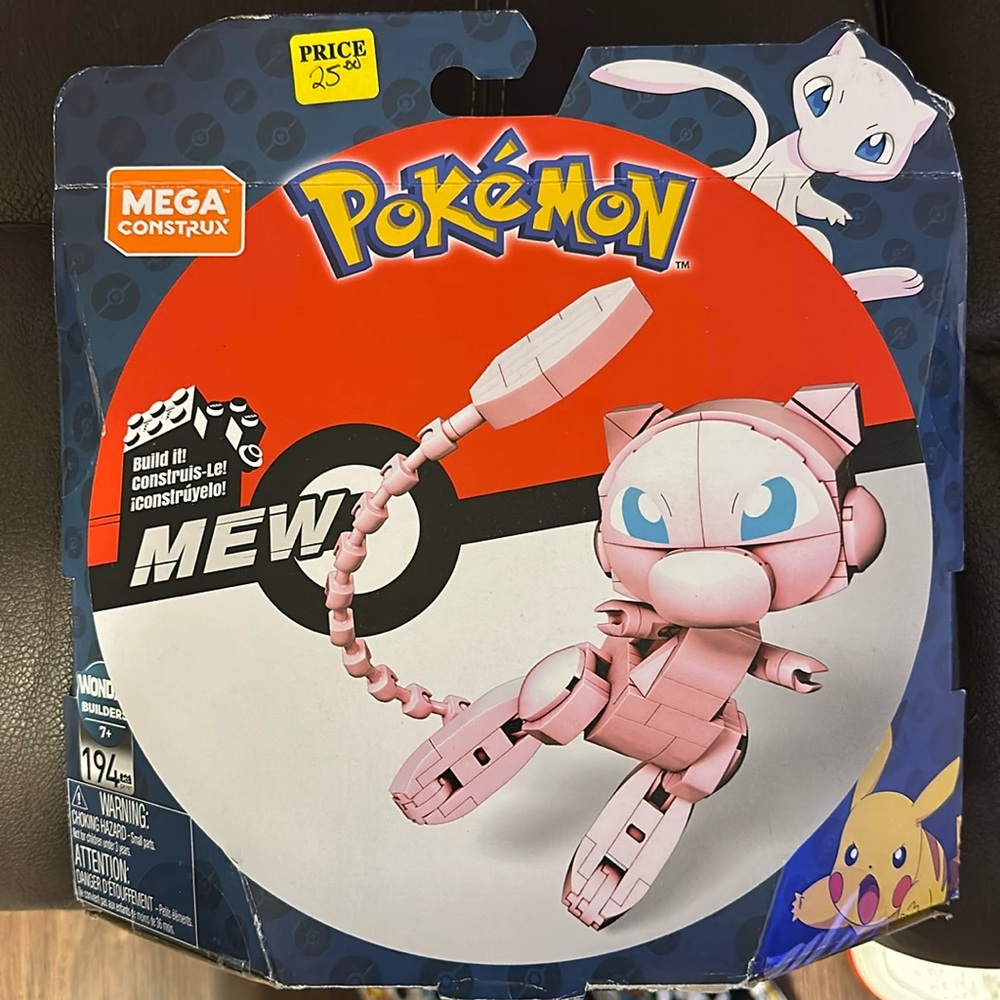 Mega Construx Pokemon Mew pcs 194 RARE